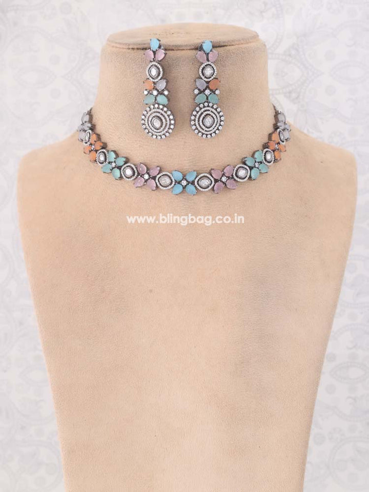 Multicolor Paula Zirconia Jewellery Set
