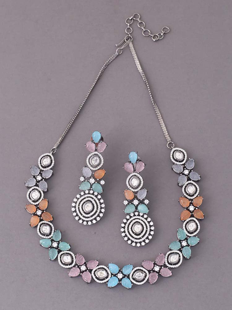 Multicolor Paula Zirconia Jewellery Set