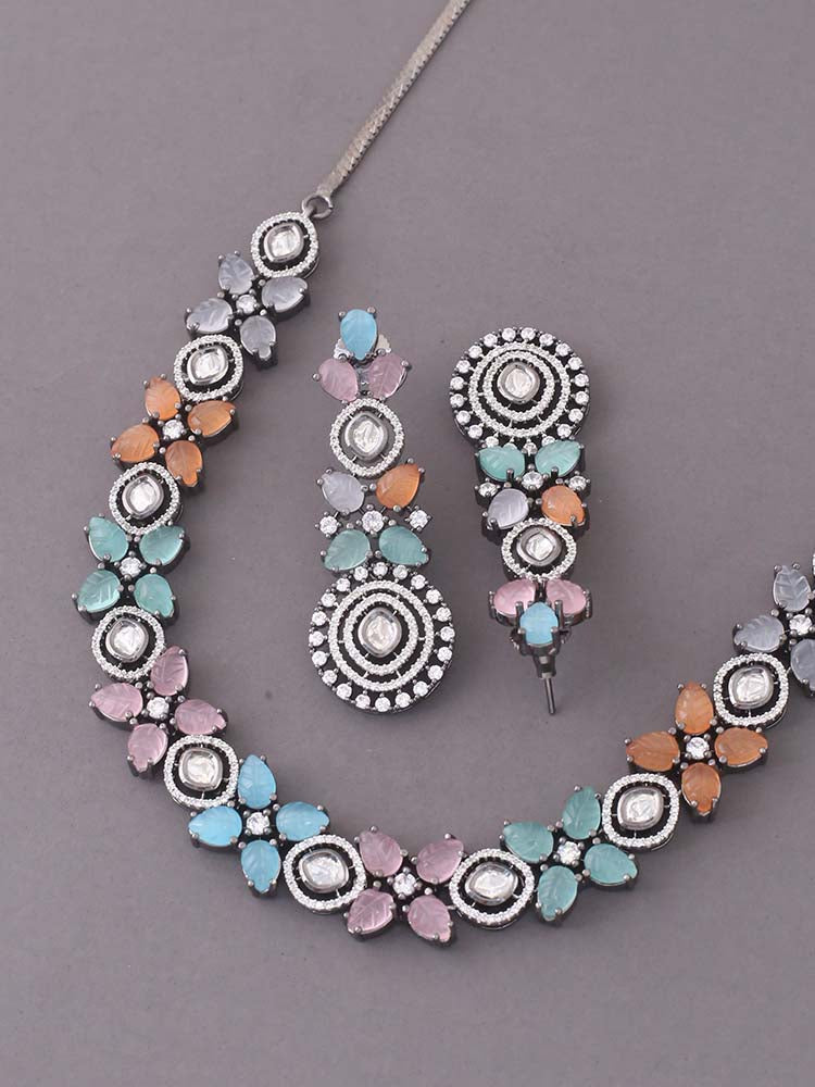 Multicolor Paula Zirconia Jewellery Set