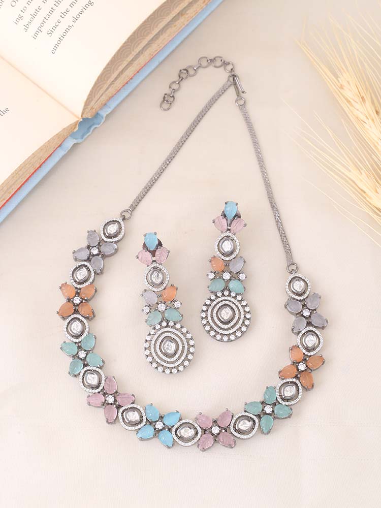 Multicolor Paula Zirconia Jewellery Set