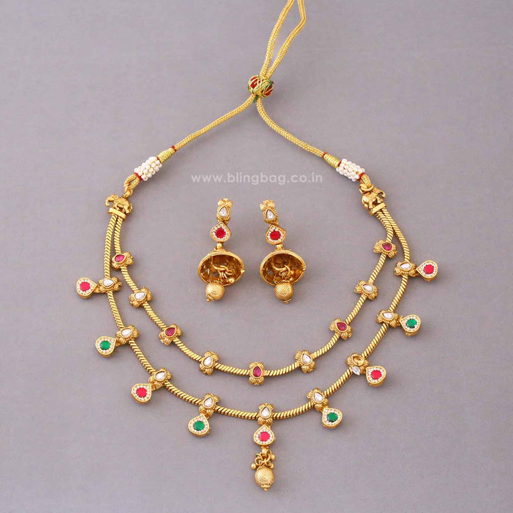 Multicolor Payalya Antique Jewellery Set- New Arrival
