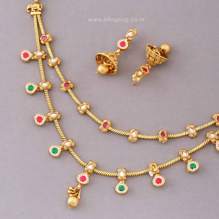 Multicolor Payalya Antique Jewellery Set- New Arrival