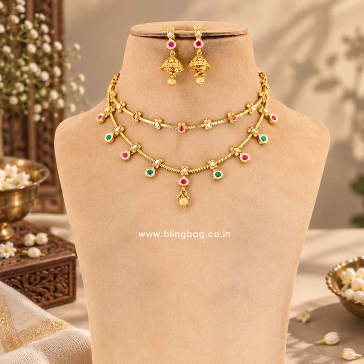Multicolor Payalya Antique Jewellery Set- New Arrival