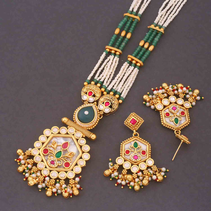 Multicolor Pingala Heritage Jewellery Set - New Arrival