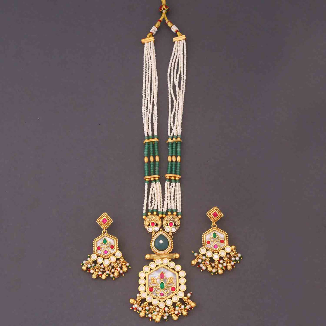Multicolor Pingala Heritage Jewellery Set - New Arrival