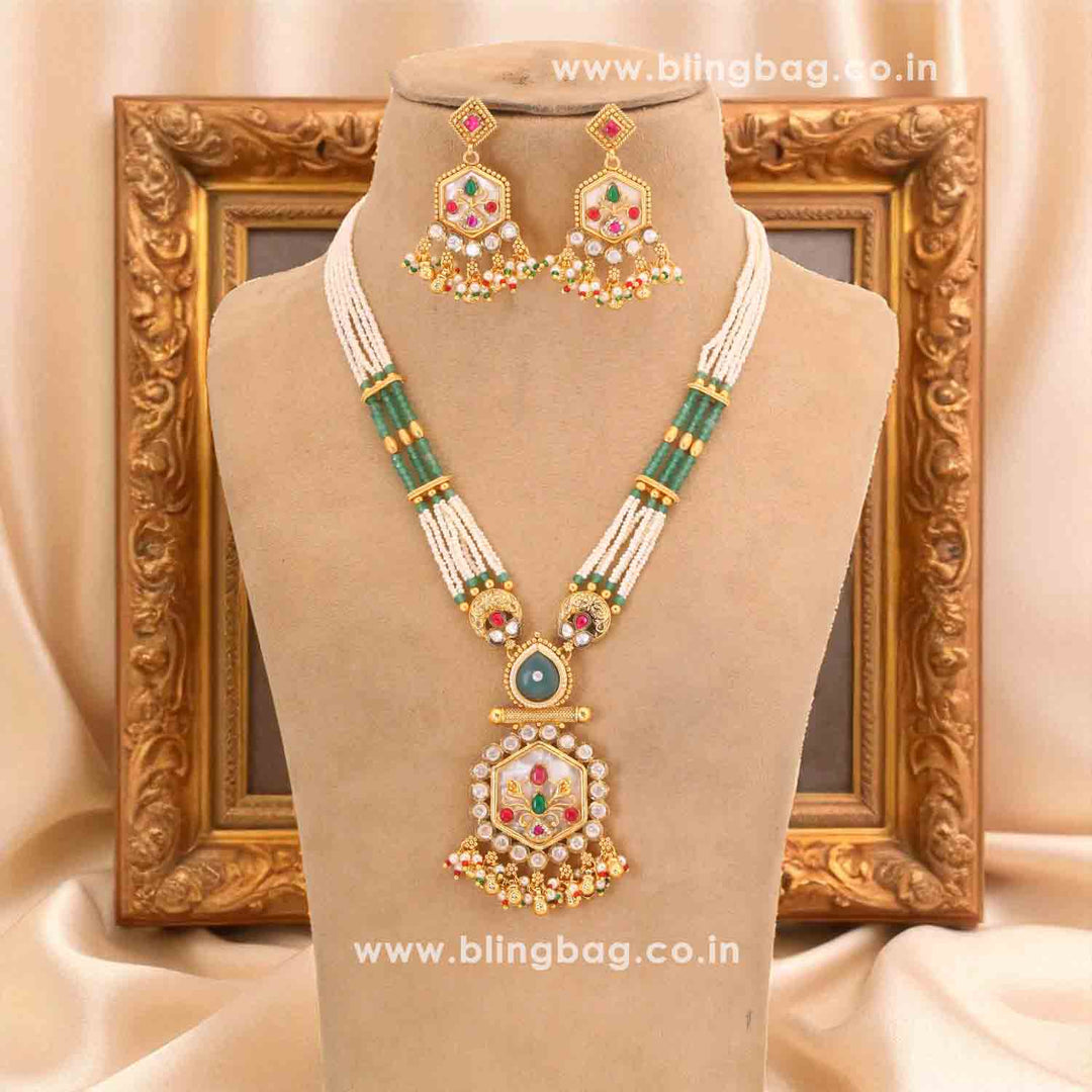 Multicolor Pingala Heritage Jewellery Set - New Arrival