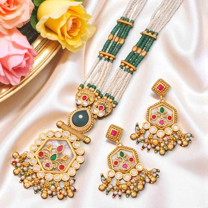 Multicolor Pingala Heritage Jewellery Set - New Arrival