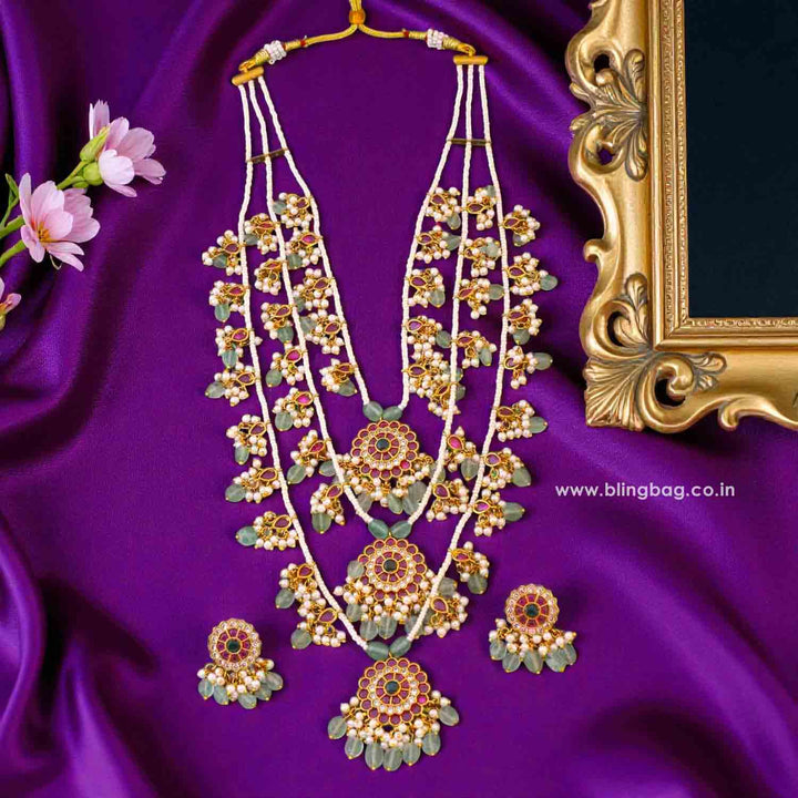 Multicolor Piyali Antique Jewellery Set - New Arrival
