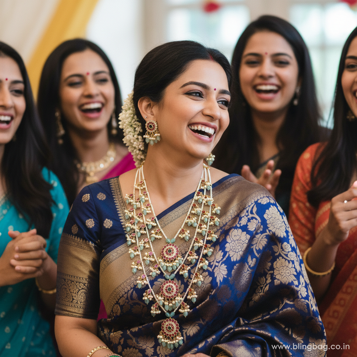 Multicolor Piyali Antique Jewellery Set - New Arrival