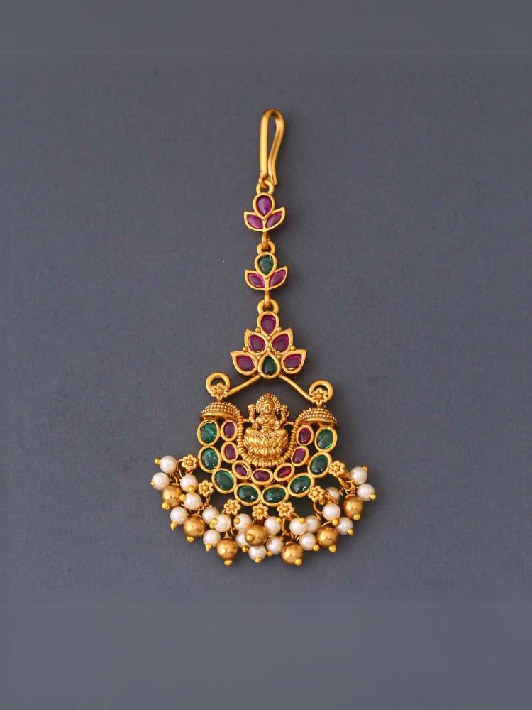 Multicolor Prakruthi Temple Maang Tikka