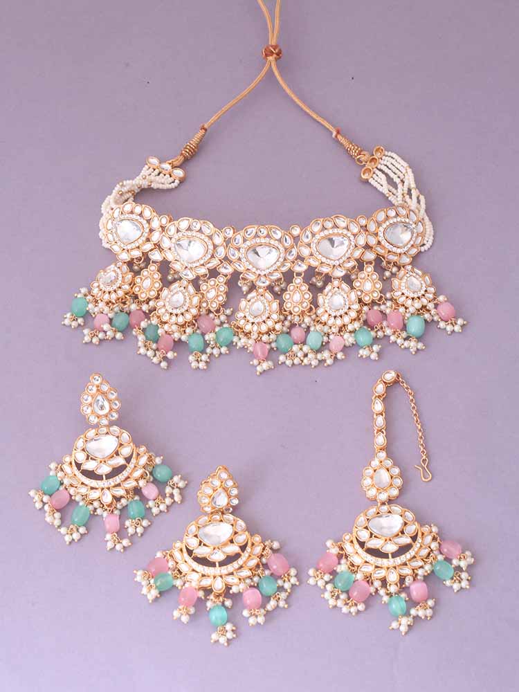Multicolor Pratibha Jewellery Set
