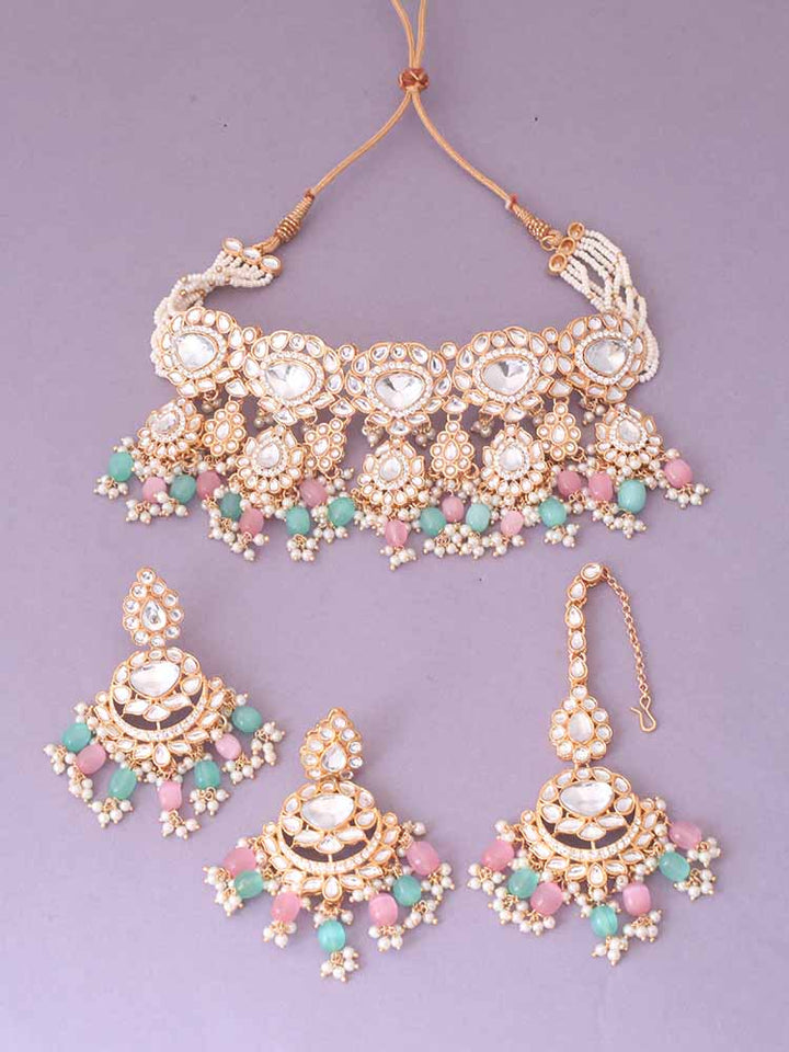 Multicolor Pratibha Jewellery Set