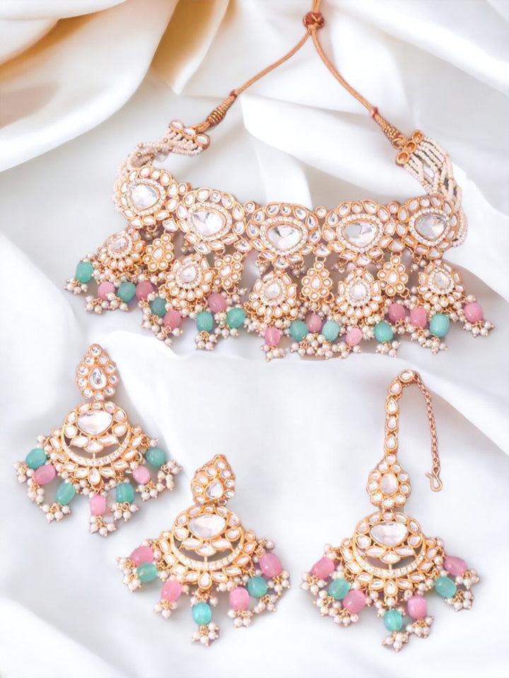 Multicolor Pratibha Jewellery Set