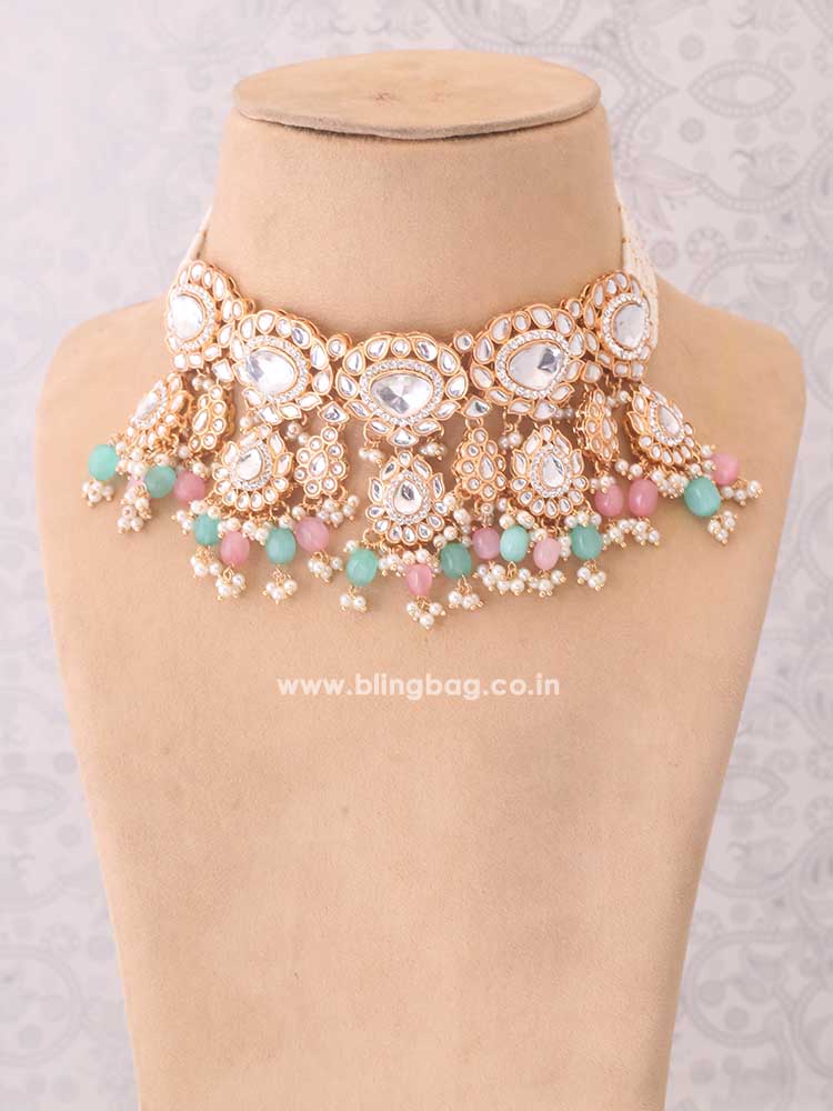 Multicolor Pratibha Jewellery Set