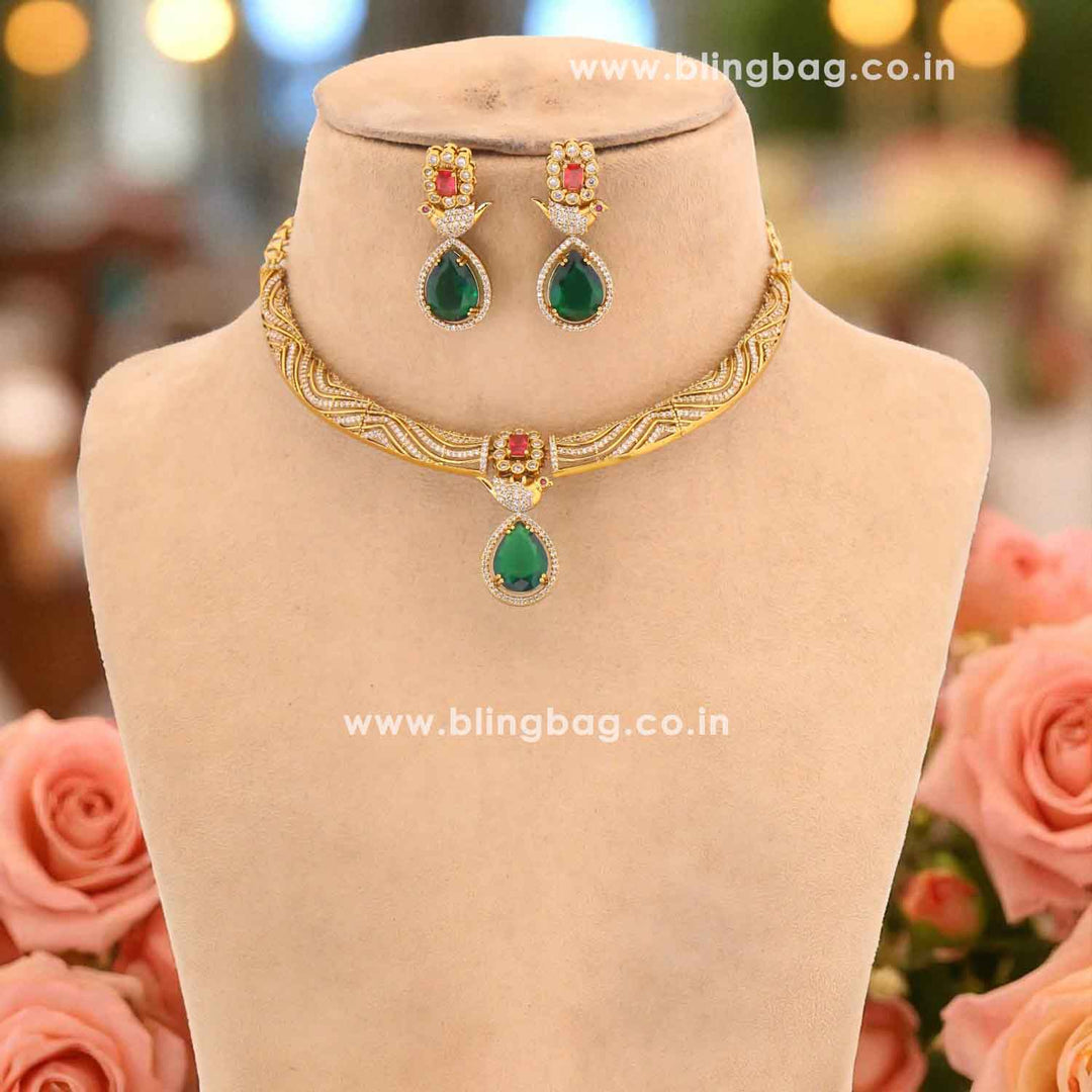 Multicolor Primora Hasli Antique Jewellery Set - New Arrival