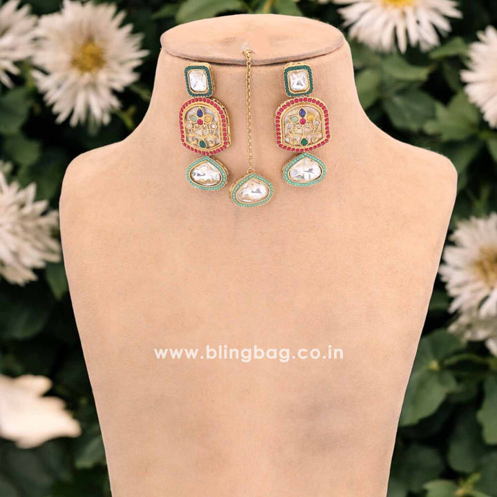 Multicolor Pritrushi Kundan Jewellery Set