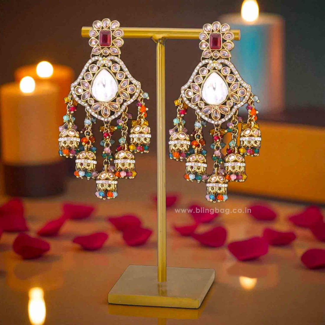 Multicolor Priyanka Jhumkis
