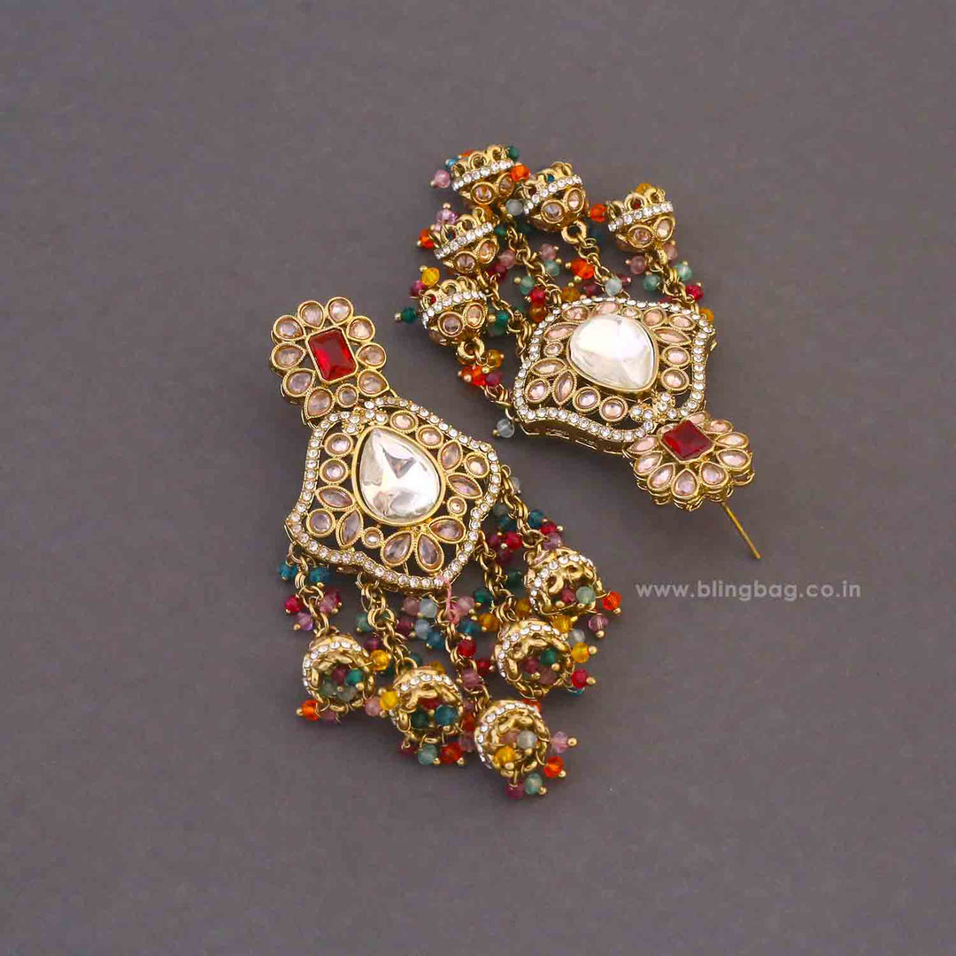 Multicolor Priyanka Jhumkis