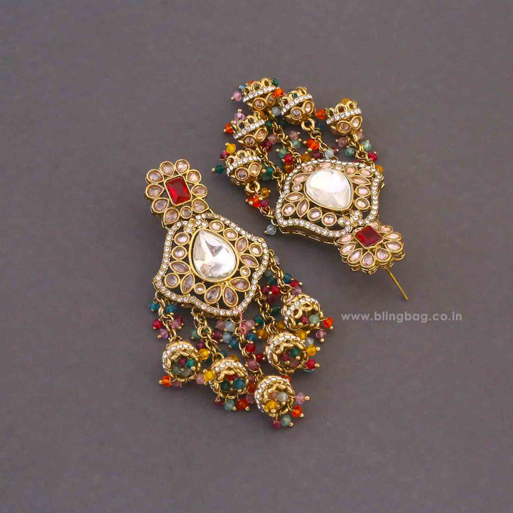 Multicolor Priyanka Jhumkis