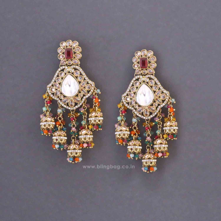 Multicolor Priyanka Jhumkis