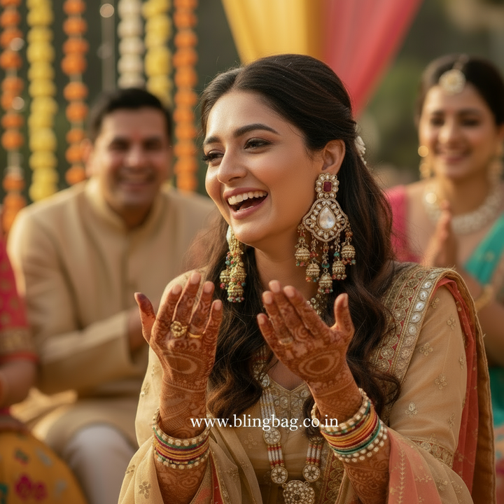 Multicolor Priyanka Jhumkis