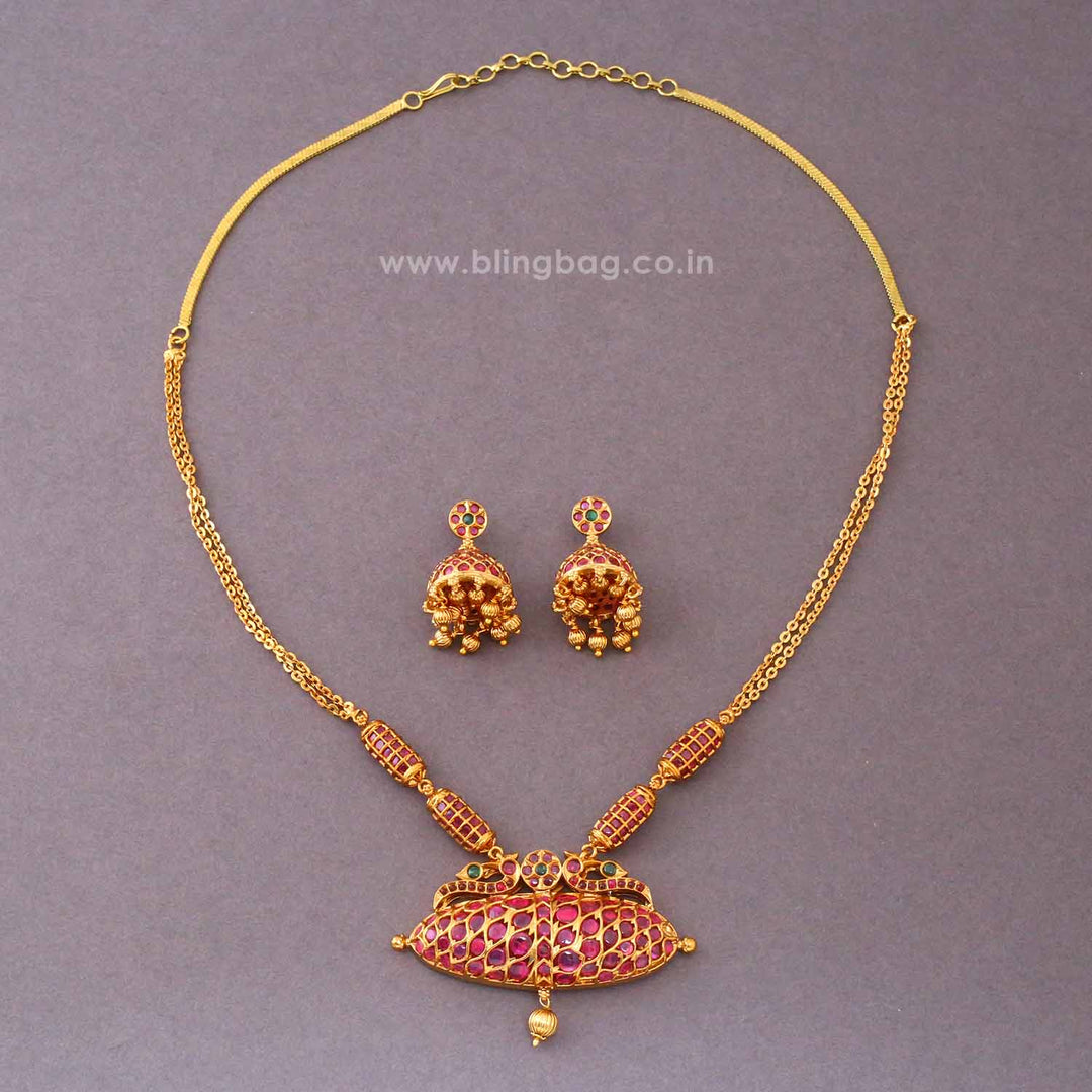 Multicolor Raaya Antique Jewellery Set- New Arrival