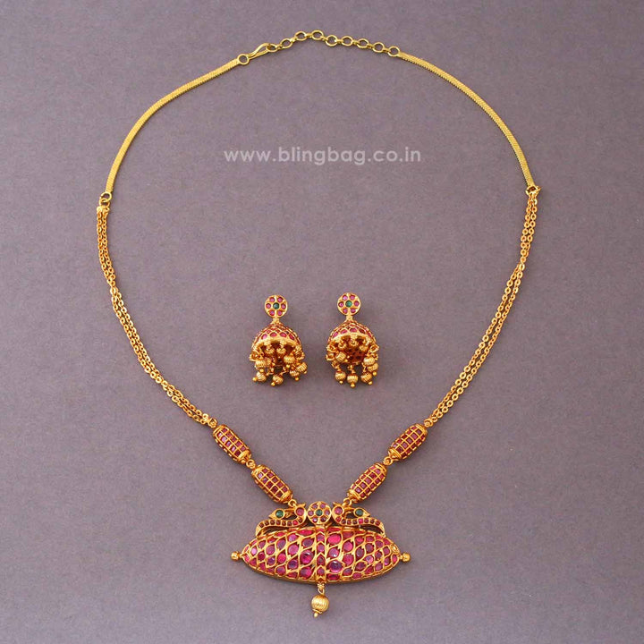 Multicolor Raaya Antique Jewellery Set- New Arrival