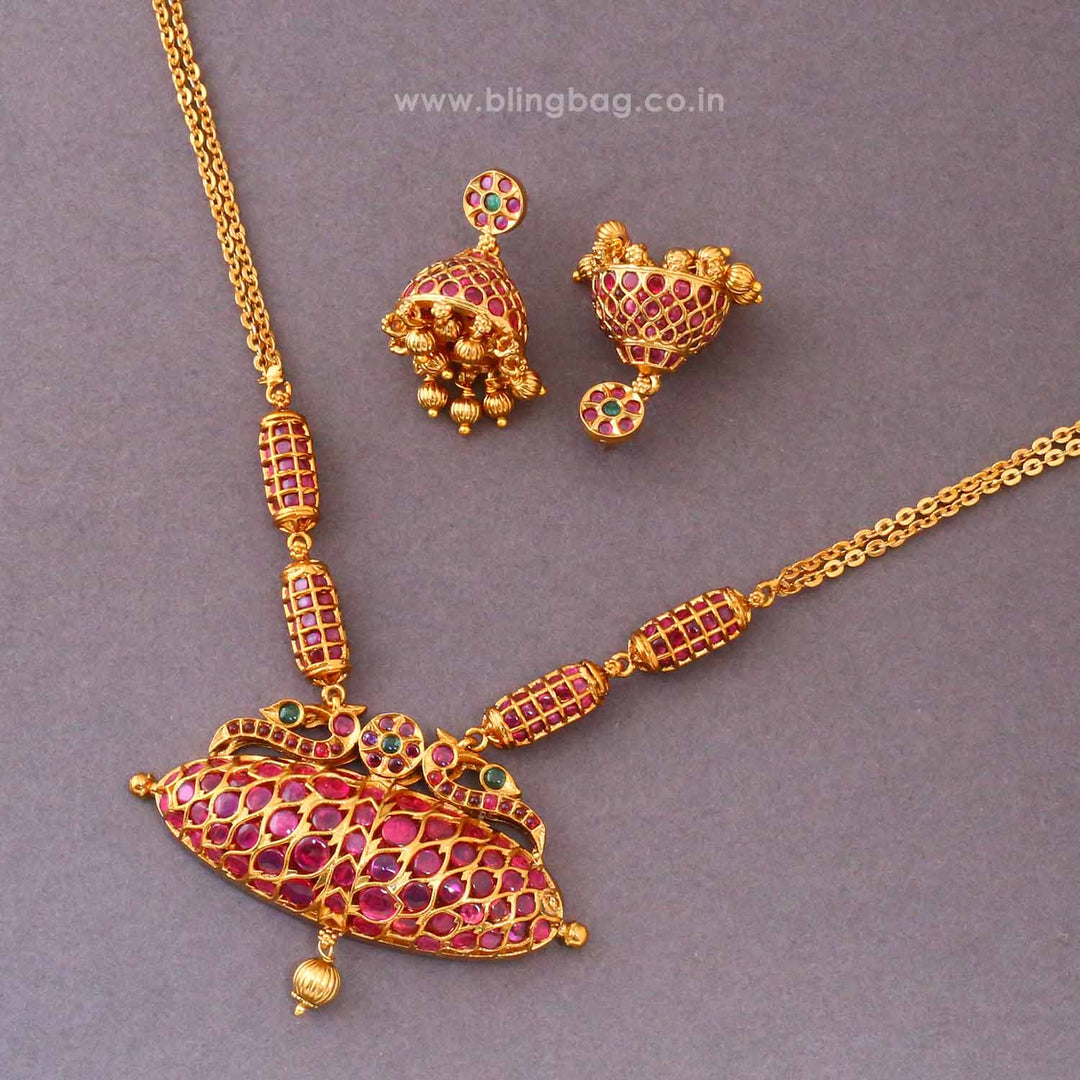 Multicolor Raaya Antique Jewellery Set- New Arrival