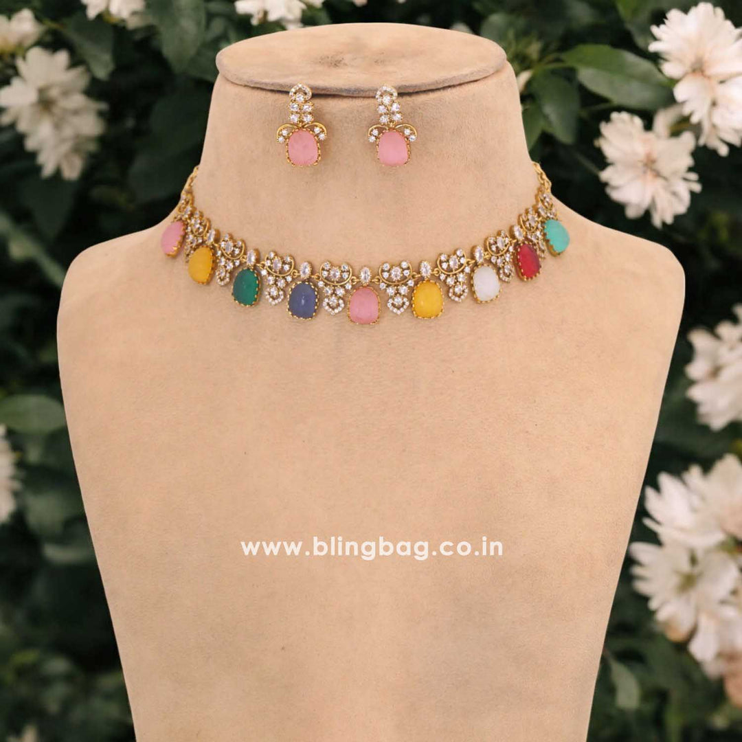 Multicolor Raccalli Victorian Jewellery Set - New Arrival