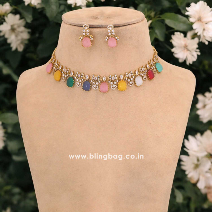 Multicolor Raccalli Victorian Jewellery Set - New Arrival