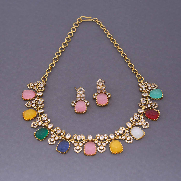 Multicolor Raccalli Victorian Jewellery Set - New Arrival