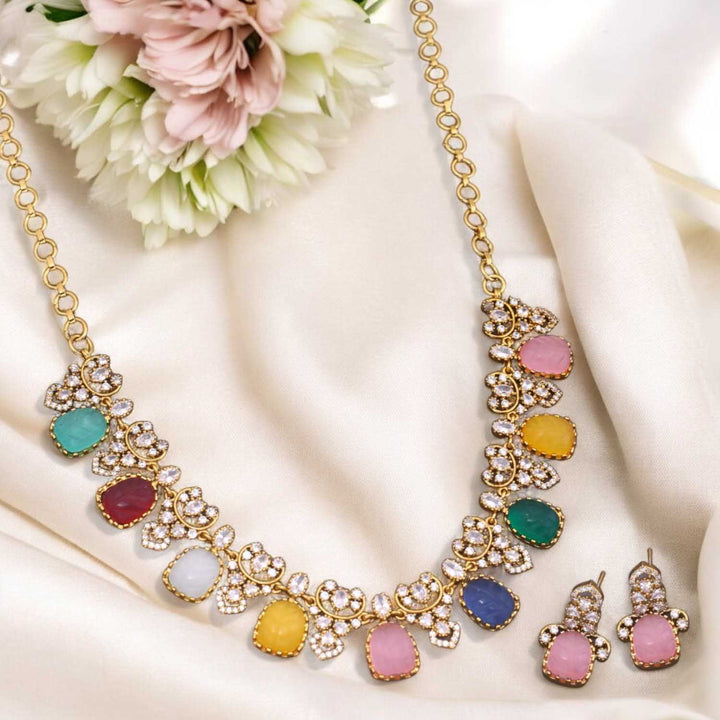 Multicolor Raccalli Victorian Jewellery Set - New Arrival