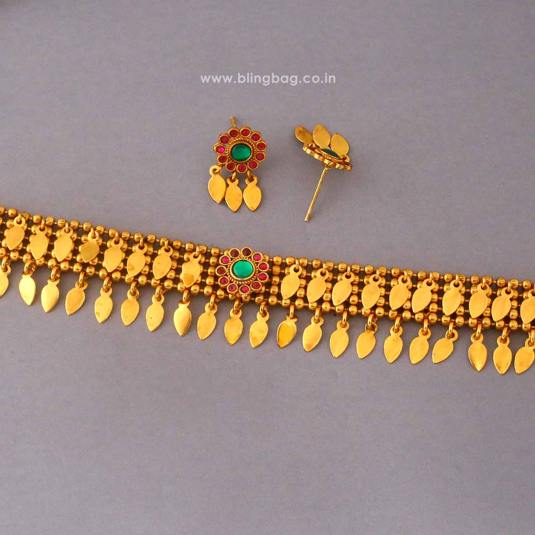 Multicolor Radhai Antique Jewellery Set- New Arrival