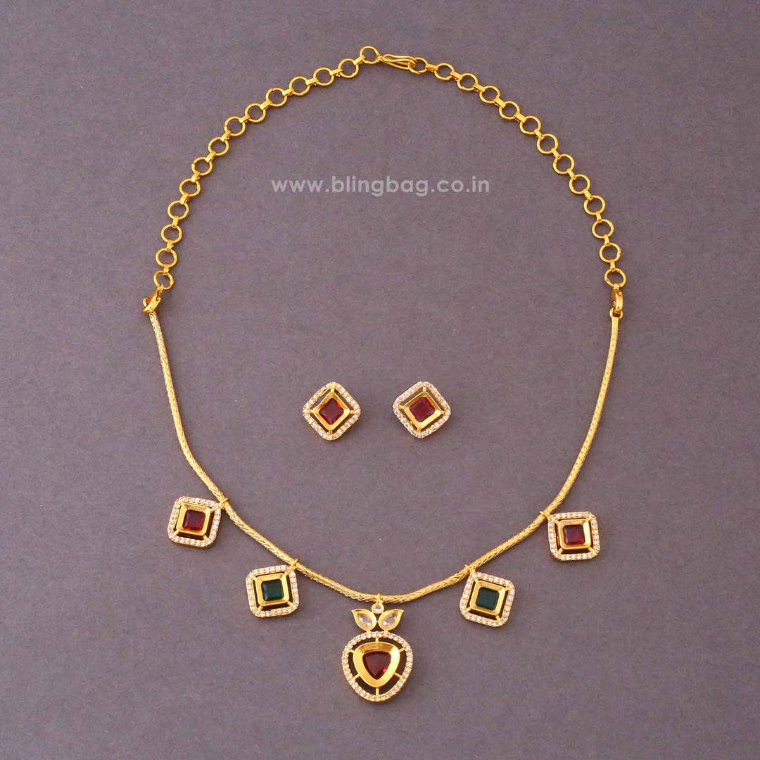 Multicolor Radhira Antique Jewellery Set- New Arrival