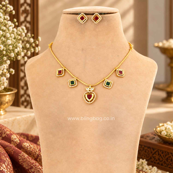 Multicolor Radhira Antique Jewellery Set- New Arrival