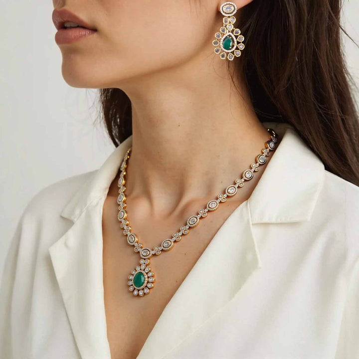 Multicolor Radiara Victorian Jewellery Set - New Arrival