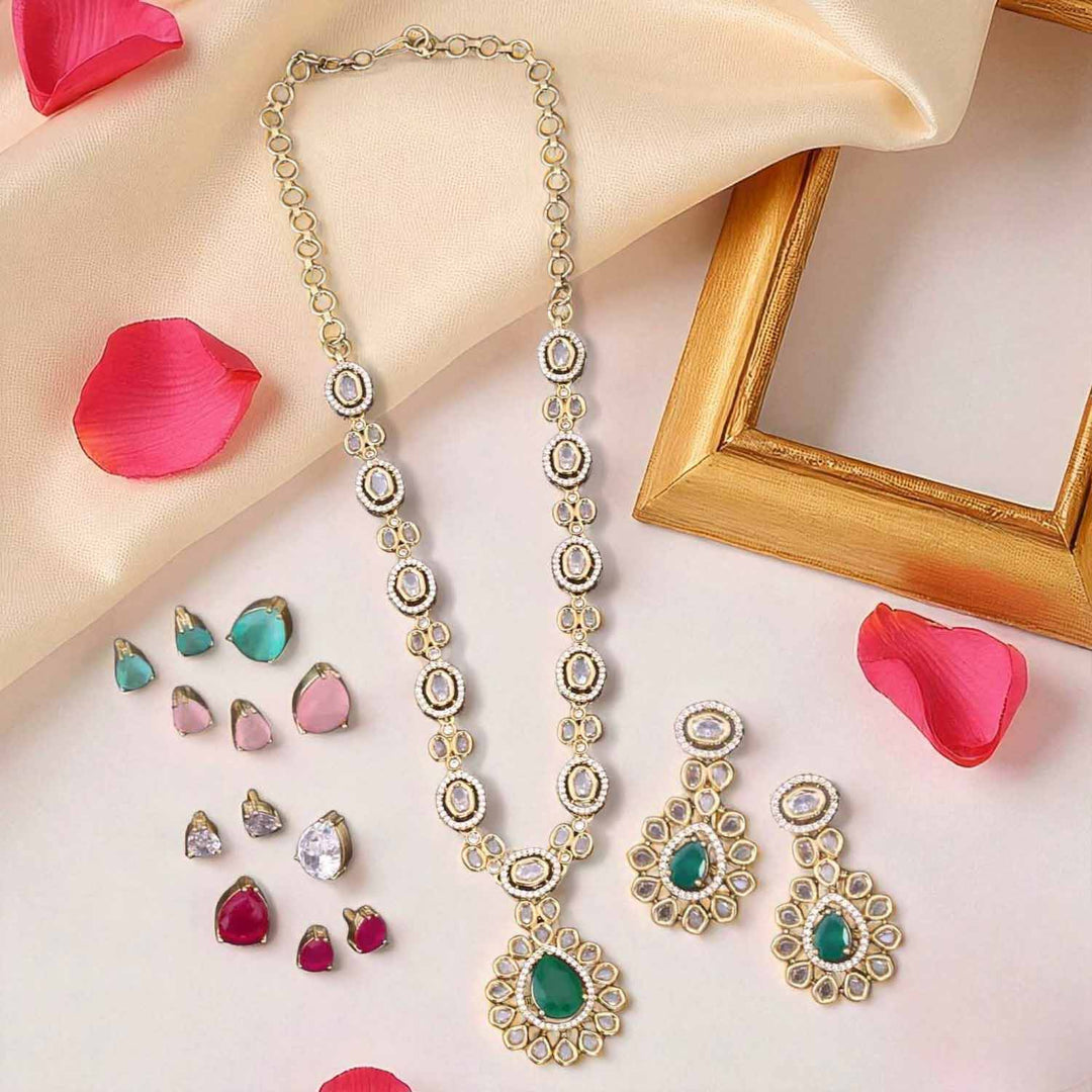 Multicolor Radiara Victorian Jewellery Set - New Arrival