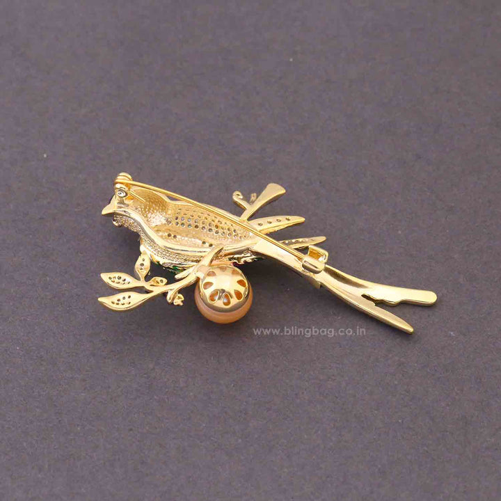 Multicolor Rainbow Sparrow Brooch