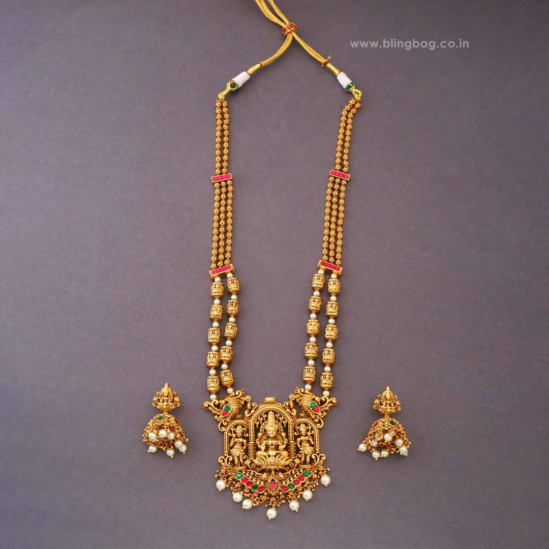 Multicolor Rajeshwari Temple Jewellery Set- New Arrival