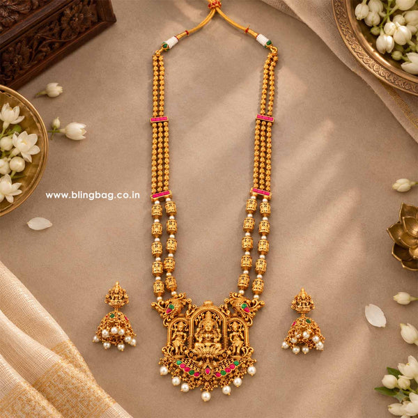Multicolor Rajeshwari Temple Jewellery Set- New Arrival