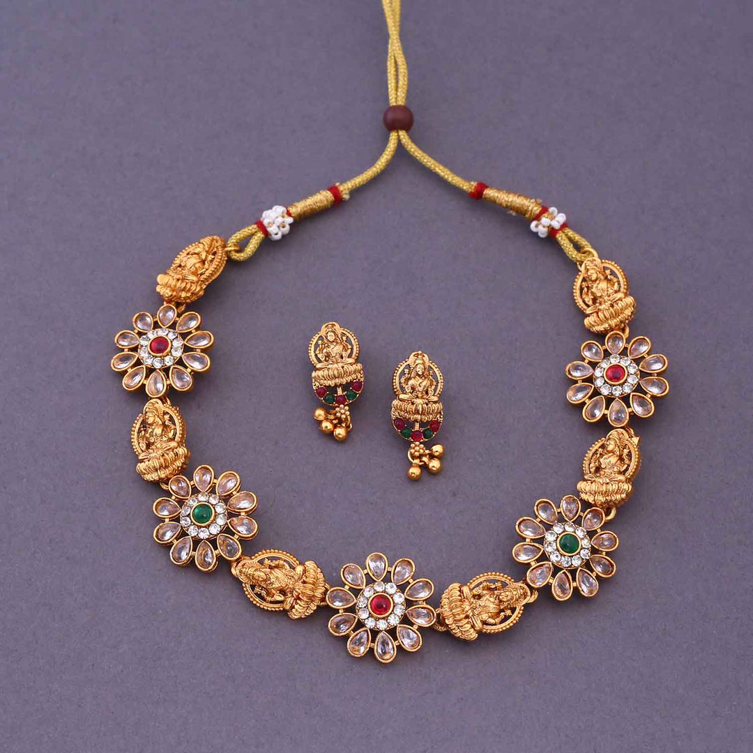 Multicolor Ramapriya Temple Jewellery Set- New Arrival