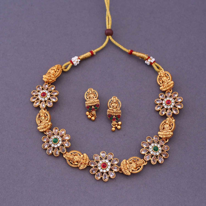 Multicolor Ramapriya Temple Jewellery Set- New Arrival