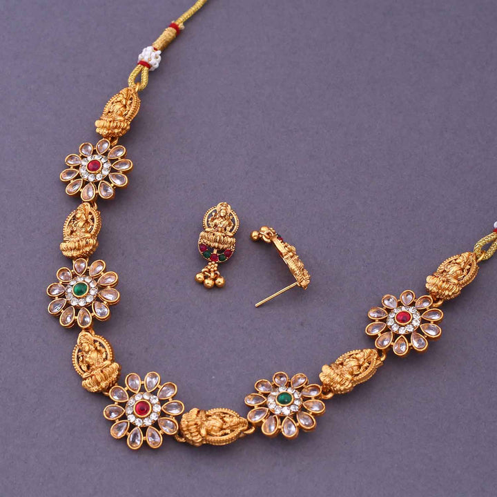 Multicolor Ramapriya Temple Jewellery Set- New Arrival