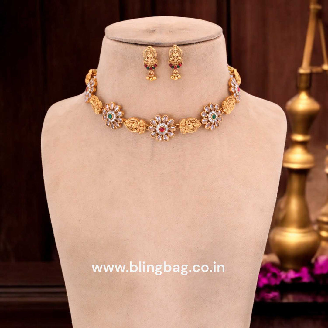 Multicolor Ramapriya Temple Jewellery Set- New Arrival
