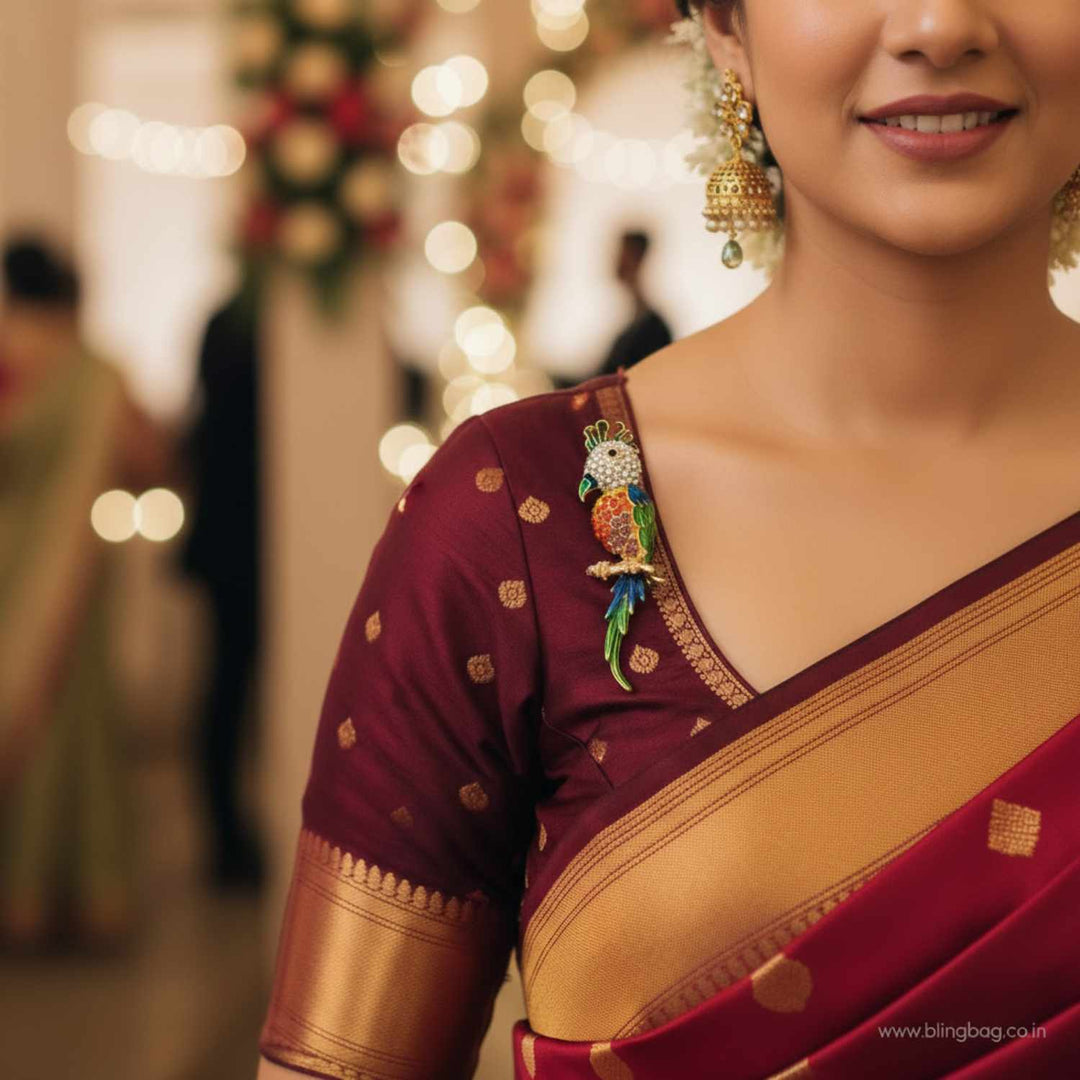 Multicolor Rangrez Totee Brooch