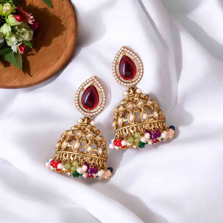 Multicolor Ranjana Jhumkis