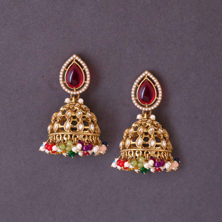 Multicolor Ranjana Jhumkis