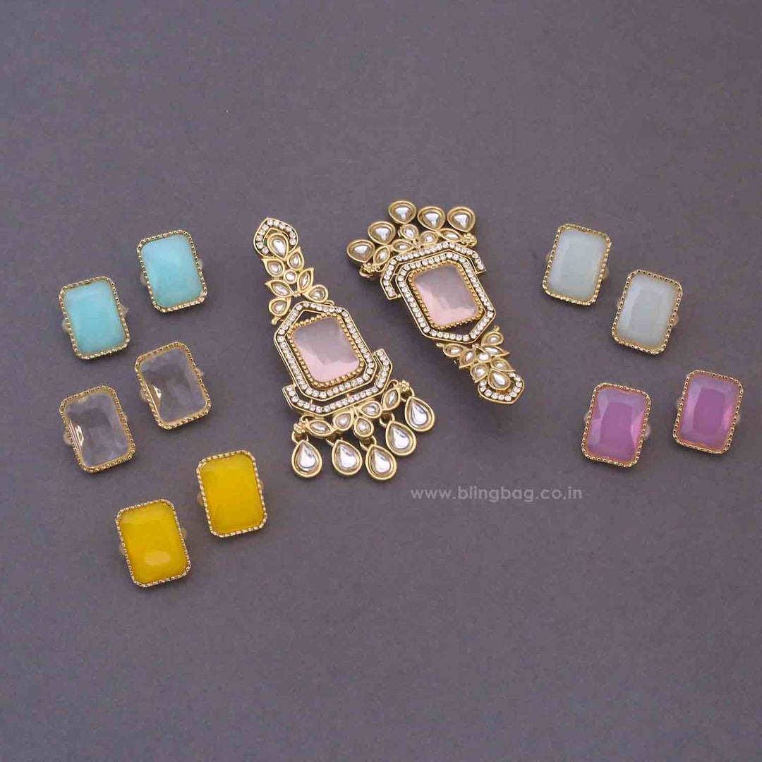 Multicolor Rashi Color Changeable Danglers