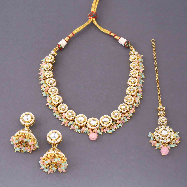 Multicolor Rashmie Kundan Jewellery Set