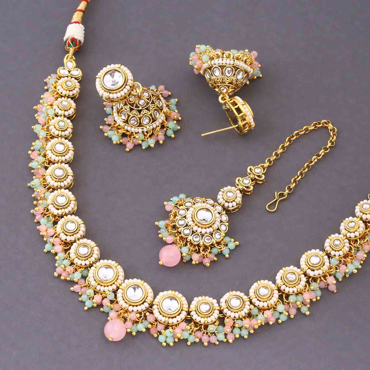 Multicolor Rashmie Kundan Jewellery Set